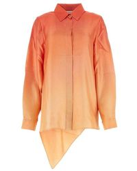 Zimmermann - Two-Tone Silk Tranquillity Shirt - Lyst
