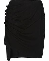 Rabanne - Draped Mini Skirt - Lyst