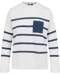 Max Mara - Ombre And Linen T-Shirt - Lyst