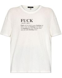 R13 - T-Shirt With Print - Lyst