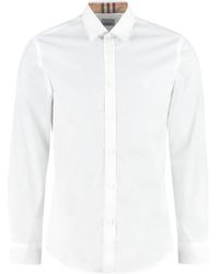 burberry plain shirts