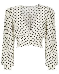 Mar De Margaritas - Polka Dot Wrap Top - Lyst