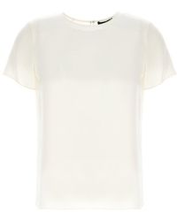 Theory - Woven T-shirt - Lyst