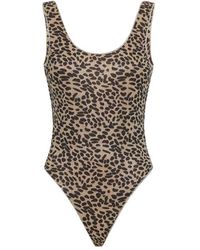 【OSEREE】python llic snake-print swimsuit oseree-Metallic-Python-Snake-