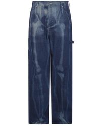 Off-White c/o Virgil Abloh - Blue Denim Body Scan Tailor Jeans - Lyst