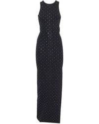 Elisabetta Franchi - Embellished Carpet Maxi Dress - Lyst