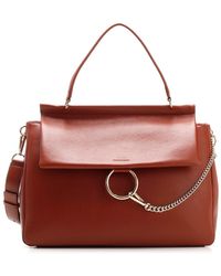 Chloé "faye" Large Handbag - Red