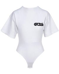 Gcds Gilda Bodysuit With Roundy Logo - White