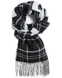 Fred Perry - Checked Fringed Scarf - Lyst