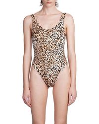 Mc2 Saint Barth - Althea Leopard-printed Swimsuit - Lyst