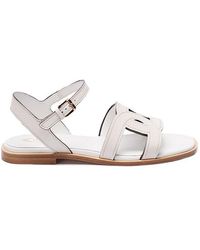 Tod's - Kate Contrast Stitched Sandals - Lyst