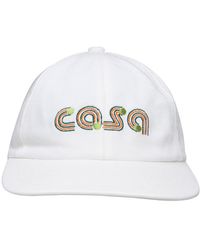 Casablancabrand - White Cotton Cap - Lyst