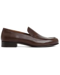 The Row - Flynn Classic Leather Loafers - Lyst
