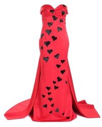 Moschino - Embellished Heart Sleeveless Maxi Dress - Lyst