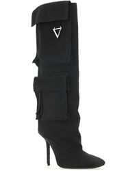 The Attico - Sienna Patch-Pocket Square Toe Boots - Lyst