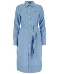 Polo Ralph Lauren - Linen Shirt Dress - Lyst