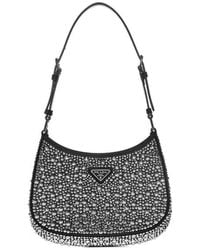 Prada - Cleo Crystal Shoulder Bag - Lyst