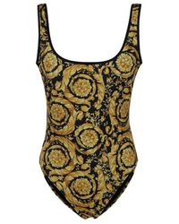 Versace - Baroque Printed One-piece Swimsuit - Lyst