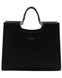 Dolce & Gabbana - Calfskin Tote Bag With Adjustable Shoulder Strap - Lyst