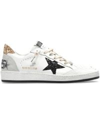 Golden Goose - Star Glittered Lace-up Sneakers - Lyst