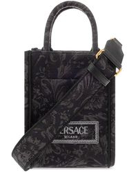 Versace - Athena Barocco Mini Top Handle Bag - Lyst