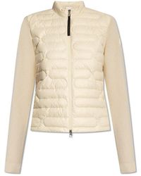 Moncler - Cardigan With Quilted Front, - Lyst