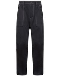 MSGM Contrast-stitched Trousers - Black