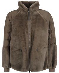 Brunello Cucinelli - Brushed Canvas Zip Up Jacket - Lyst