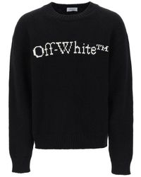 Off-White c/o Virgil Abloh - Jacquard Logo Sweater - Lyst