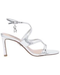 Steve Madden - Logo Plaque Strapped Sandals - Lyst
