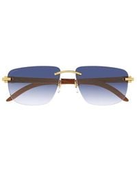 Cartier Square Frame Sunglasses - Blue