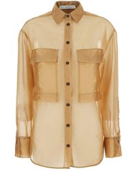 Tela - Thelma Sheer Shirt With Chest Pockets - Lyst