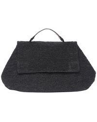 トートバッグ IBELIV SS25 LAHADY BAG (LAHADY DARK) IBELIV Lahady Raffia Tote Bag | Black | FARFETCH