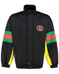 Gucci - Logo Patch Detail Buttoned Jacket - Lyst
