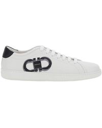 Ferragamo - Brandy 1 Sneaker Con Logo Gancino - Lyst