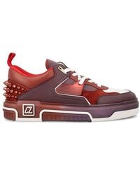 Christian Louboutin - Astroloubi Embellished Leather Sneakers - Lyst