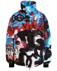 Dolce & Gabbana - Graffiti Down Jacket - Lyst