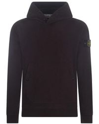 Stone Island - Logo Patch Long-sleeved Hoodie - Lyst