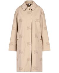 Burberry - 'equestrian Knight' Trench Coat - Lyst