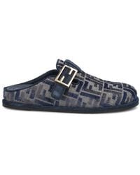 Fendi - Feel Ff Denim Mules - Lyst