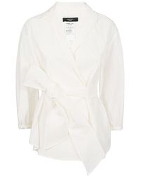 Weekend by Maxmara - Belted Long-sleeved Shirt - Lyst