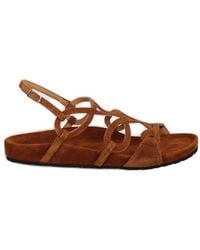 Anna F. - Open-Toe Slingback Sandals - Lyst