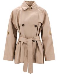 Fay - Double-breasted Belted Trench Jacket - Lyst