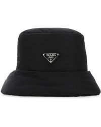 Prada - Re-nylon Logo-plaque Bucket Hat - Lyst