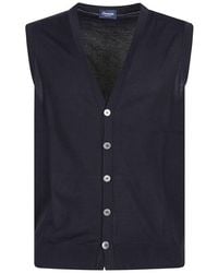 Drumohr - Sleeveless Buttoned Jacket - Lyst