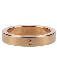 MM6 by Maison Martin Margiela Anello Number Embossed Ring - Metallic