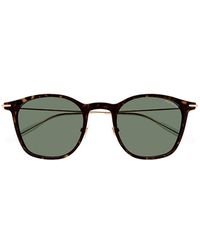 Montblanc - Round-frame Tinted Sunglasses - Lyst