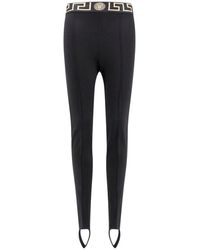 Versace - Greca-Border Stretched Leggings - Lyst