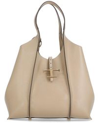 Tod's - 'T Timeless Medium' Shopping Bag - Lyst