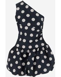 Patou - One-Shoulder Polka Dot Dress - Lyst